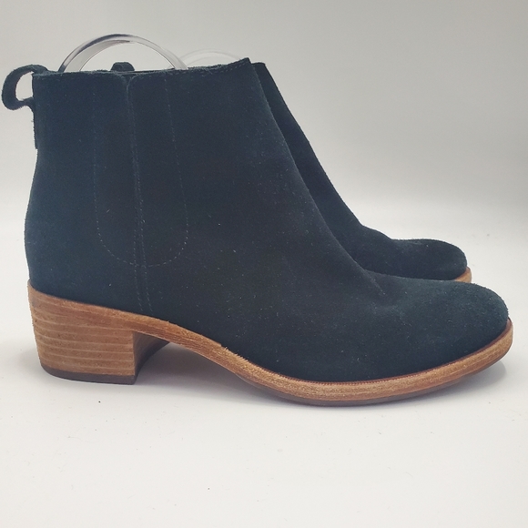 Kork-Ease Rennt Suede Booties Black - Picture 3 of 8